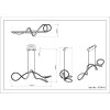 Illuminazione Globo Lighting Swirl Lampadario a sospensione LED Nichel opaco, 1-Luce