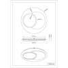 Illuminazione Globo Lighting Kory Plafoniera LED Nero, 1-Luce