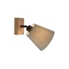 Illuminazione Leuchten Direkt MICHEL Applique, Faretto da parete Écru, Nero, 1-Luce