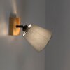 JUST LIGHT GERDA MICHEL Applique, Faretto da parete Écru, Nero, 1-Luce