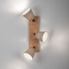 JUST LIGHT GERDA MICHEL Plafoniera, Faretto da soffitto Écru, Nero, 3-Luci