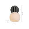 Illuminazione Leuchten Direkt LOKI Applique e plafoniera LED Nero, 1-Luce