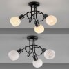 Illuminazione Leuchten Direkt LOKI Plafoniera LED Nero, 3-Luci
