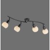 Illuminazione Leuchten Direkt LOKI Plafoniera LED Nero, 4-Luci