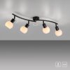 Illuminazione Leuchten Direkt LOKI Plafoniera LED Nero, 4-Luci
