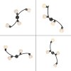 Illuminazione Leuchten Direkt LOKI Plafoniera LED Nero, 4-Luci