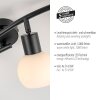 Illuminazione Leuchten Direkt LOKI Plafoniera LED Nero, 4-Luci