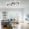 Illuminazione Leuchten Direkt LOKI Plafoniera LED Nero, 4-Luci