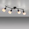 Illuminazione Leuchten Direkt LOKI Plafoniera LED Nero, 4-Luci