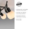 Illuminazione Leuchten Direkt LOKI Plafoniera LED Nero, 6-Luci Illuminazione Leuchten Direkt LOKI Plafoniera LED Nero, 6-Luci