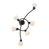 Illuminazione Leuchten Direkt LOKI Plafoniera LED Nero, 6-Luci Illuminazione Leuchten Direkt LOKI Plafoniera LED Nero, 6-Luci