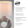 Illuminazione Leuchten Direkt CARARA Lampada da tavolo LED Grigio, 1-Luce