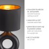 Illuminazione Leuchten Direkt CARARA Lampada da tavolo LED Nero, 1-Luce