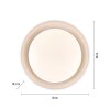 Illuminazione Leuchten Direkt OSKO Plafoniera LED Bianco, 1-Luce, Telecomando