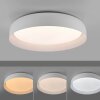 Illuminazione Leuchten Direkt OSKO Plafoniera LED Bianco, 1-Luce, Telecomando