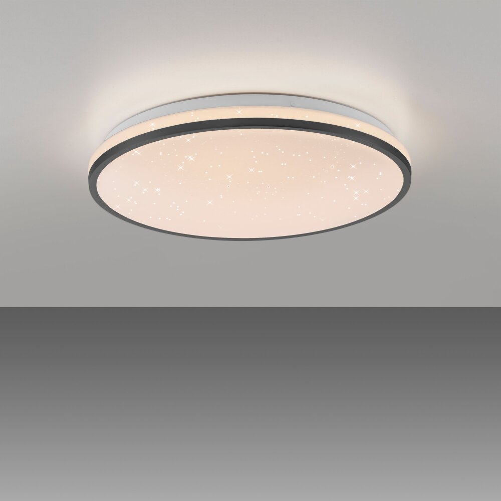 Illuminazione Leuchten Direkt KYLE Plafoniera LED Nero, 1-Luce
