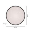 Illuminazione Leuchten Direkt KYLE Plafoniera LED Nero, 1-Luce
