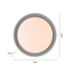 Illuminazione Leuchten Direkt SATI Plafoniera LED Grigio, 1-Luce