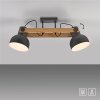 Illuminazione Leuchten Direkt 2.0 Plafoniera LED Marrone, Nero, 2-Luci