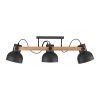 Illuminazione Leuchten Direkt 2.0 Plafoniera LED Marrone, Nero, 3-Luci
