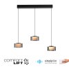 Illuminazione Paul Neuhaus Rika Lampada a sospensione LED Nero, 3-Luci