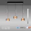 Illuminazione Paul Neuhaus Rika Lampada a sospensione LED Nero, 3-Luci