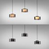 Illuminazione Paul Neuhaus Rika Lampada a sospensione LED Nero, 3-Luci