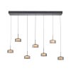 Illuminazione Paul Neuhaus Rika Lampada a sospensione LED Nero, 7-Luci