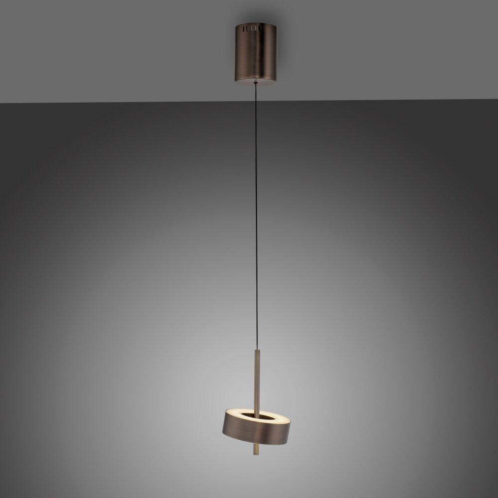 Illuminazione Paul Neuhaus Q-Rotate Lampada a sospensione LED Marrone, 1-Luce, Telecomando