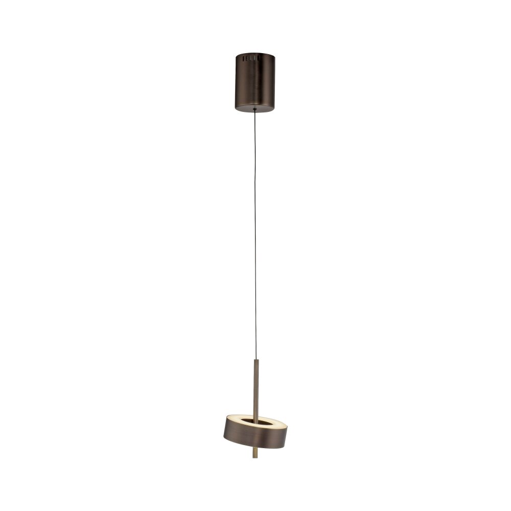 Illuminazione Paul Neuhaus Q-Rotate Lampada a sospensione LED Marrone, 1-Luce, Telecomando