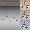 Illuminazione Paul Neuhaus Q-Rotate Lampada a sospensione LED Marrone, 5-Luci, Telecomando