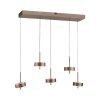 Illuminazione Paul Neuhaus Q-Rotate Lampada a sospensione LED Marrone, 5-Luci, Telecomando