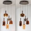 Illuminazione Paul Neuhaus Irides Lampada a sospensione LED Marrone, 5-Luci