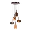 Illuminazione Paul Neuhaus Irides Lampada a sospensione LED Marrone, 5-Luci