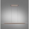 Illuminazione Paul Neuhaus Hoop Lampada a sospensione LED Marrone, Argento, 1-Luce
