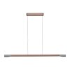 Illuminazione Paul Neuhaus Hoop Lampada a sospensione LED Marrone, Argento, 1-Luce