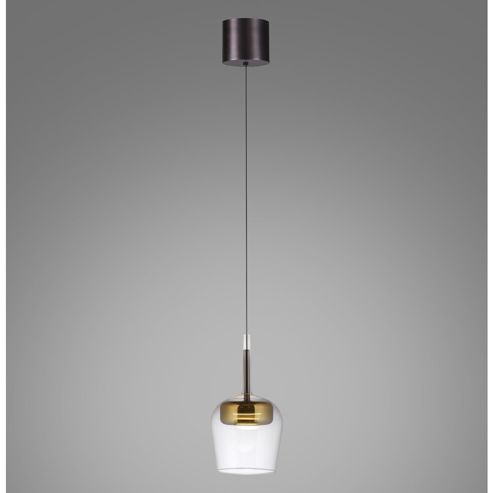Paul Neuhaus Q-Serie Q-Kon Lampada a sospensione LED Marrone, 1-Luce, Telecomando main product photo
