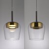 Paul Neuhaus Q-Serie Q-Kon Lampada a sospensione LED Marrone, 1-Luce, Telecomando