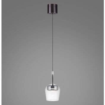 Paul Neuhaus Q-Serie Q-Kon Lampada a sospensione LED Marrone, 1-Luce, Telecomando Paul Neuhaus Q-Serie Q-Kon Lampada a sospensione LED Marrone, 1-Luce, Telecomando