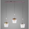 Paul Neuhaus Q-Serie Q-Kon Lampada a sospensione LED Marrone, 3-Luci, Telecomando