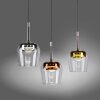 Paul Neuhaus Q-Serie Q-Kon Lampada a sospensione LED Marrone, 3-Luci, Telecomando