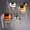 Illuminazione Paul Neuhaus Q-Kon Lampada a sospensione LED Marrone, 5-Luci, Telecomando