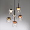 Paul Neuhaus Q-Serie Q-Kon Lampada a sospensione LED Marrone, 6-Luci, Telecomando