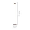 Paul Neuhaus Q-Serie Q-Rotate Lampada da terra LED Marrone, 1-Luce, Telecomando Paul Neuhaus Q-Serie Q-Rotate Lampada da terra LED Marrone, 1-Luce, Telecomando