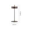Paul Neuhaus Q-Serie Q-Rotate Lampada da tavolo LED Marrone, 1-Luce, Telecomando Paul Neuhaus Q-Serie Q-Rotate Lampada da tavolo LED Marrone, 1-Luce, Telecomando