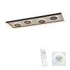 Illuminazione Paul Neuhaus Dune Plafoniera LED Nero, 1-Luce, Telecomando
