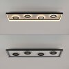 Illuminazione Paul Neuhaus Dune Plafoniera LED Nero, 1-Luce, Telecomando