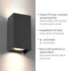 Illuminazione Paul Neuhaus Block Applique LED Antracite, 2-Luci