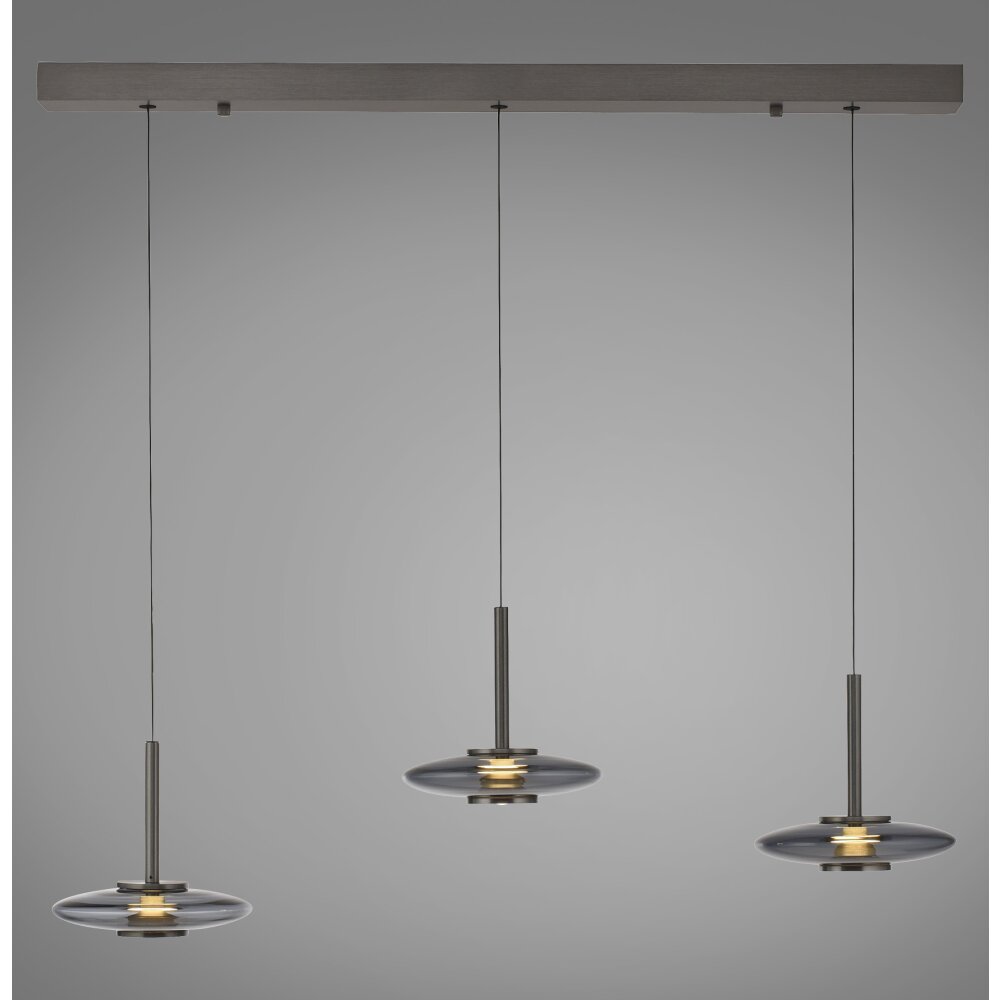 Illuminazione Paul Neuhaus Vitrum Lampada a sospensione LED Grigio, 6-Luci main product photo