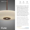 Illuminazione Paul Neuhaus E-Vitrum Lampada a sospensione LED Marrone, 2-Luci, Telecomando